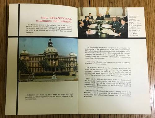 TRANSVAAL and its general activities SERVICE to our fellow-men 1960 BOOKLETS 50 YEARS UNION