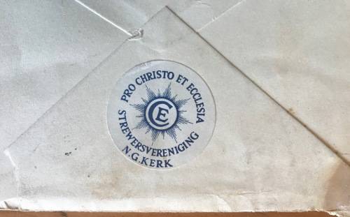 SOUTH WEST AFRICA AIRMAIL LUGPOS 1934 WINDHOEK-KIMBERLEY Underpaid 4d TAXED 4c N.G. KERK TRANSVAAL.