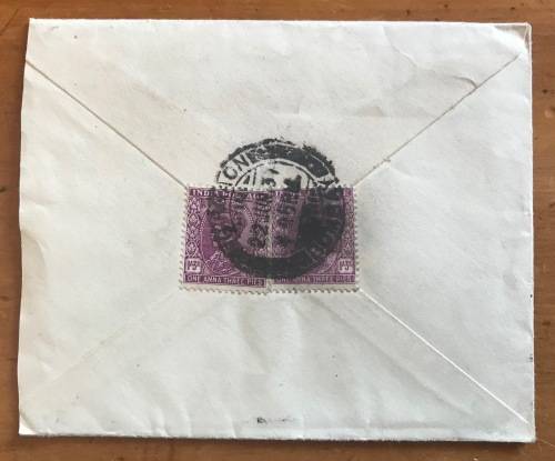 INDIA LETTER from BOMBAY to JOHANNESBURG SOUTH AFRICA 1937 + CONTENTS 1 LETTER WRITTEN in HINDI?