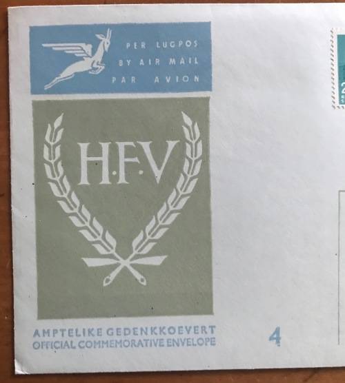 SOUTH AFRICA FDC No. 4 6.12.1966 HENDRIK VERWOERD COMMEMORATION KIMBERLEY cds to MANGULA RHODESIA b