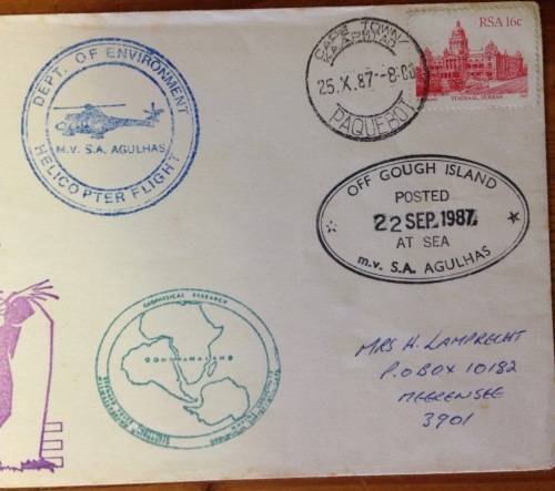 ANTARCTIC=GOUGH ISLAND=1987=PAQUEBOT=CAPE TOWN=PENGUIN=SHIP=HELICOPTER=VOYAGE 51=RSA=SOUTH AFRICA.