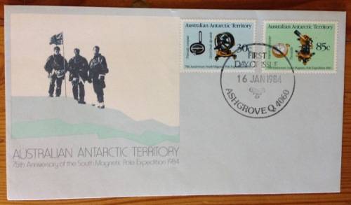 AUSTRALIAN ANTARCTIC TERRITORY 75th ANNIVERSARY of SOUTH MAGNETIC POLE EXPEDITION 1984 THEODOLITE