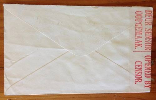 OPENED BY CENSOR WINDHOEK POST 1940 SOUTH WEST AFRICA WWII to Johannesburg SOUTH AFRICA.