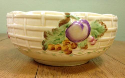 CLARICE CLIFF LARGE ROUND FRUIT BOWL NEWPORT POTTERY PATTERN 663 ENGLAND STUNNING!!