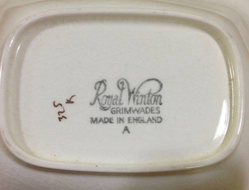 Royal Winton Grimwades Chintz NUTDISH SNACK TRAY/BOWL HANDLES ENGLAND 1951-1964 Floral!!