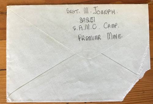 SOUTH AFRICAN MEDICAL CORPS TRAINING DEPOT CULLINAN DEPARTMENT OF DEFENCE PREMIER MINE to JHB WWII