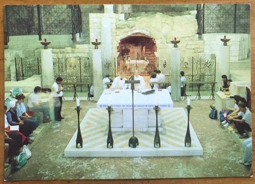 POSTCARDS x 4 POST CARDS ISRAEL CHURCHES DOME of the ROCK GETHSEMANE ANNUNCIATION NATIVITY.