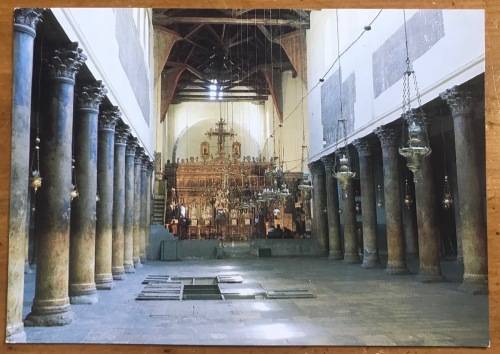 POSTCARDS x 4 POST CARDS ISRAEL CHURCHES DOME of the ROCK GETHSEMANE ANNUNCIATION NATIVITY.