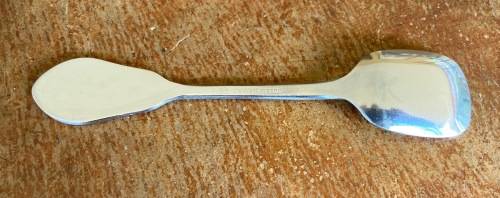 SILVER PLATED COMMEMORATIVE JAM SPOON SUGAR SHOVEL SILVER JUBILEE 1952-77 HARRIS MILLER SHEFFIELD.