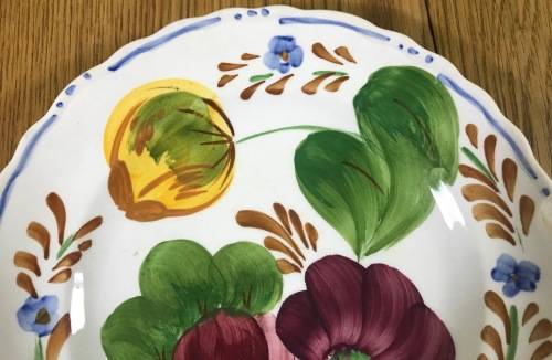 BELLE FIORE=SIDE PLATE=SIMPSONS POTTERIES=CHANTICLEER WARE=IRONSTONE=COBRIDGE=ENGLAND=FLOWERS=FLORAL