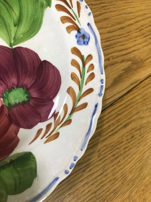 BELLE FIORE=SIDE PLATE=SIMPSONS POTTERIES=CHANTICLEER WARE=IRONSTONE=COBRIDGE=ENGLAND=FLOWERS=FLORAL