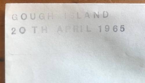 CAPE TOWN PAQUEBOT=20.5.65=MV R.S.A. SHIP=GOUGH ISLAND=20TH APRIL 1965=ALOES=PLANTS