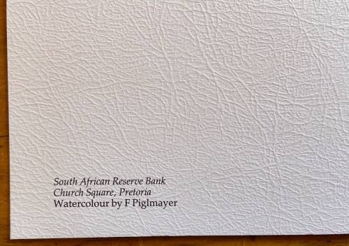 CHRISTMAS + NEW YEAR GREETING CARD SOUTH AFRICAN RESERVE BANK SIGNED DIVISIONAL HEAD JOHANN MEIRING.