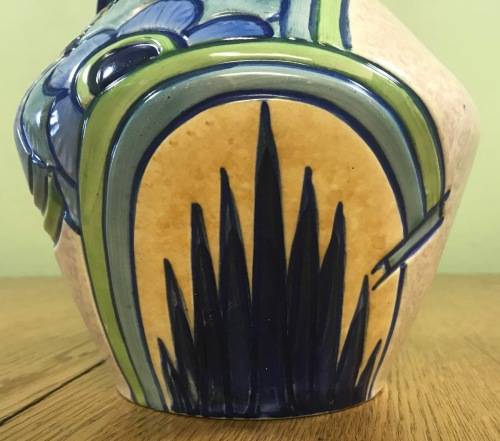 THOMAS FORESTER & SONS LIMITED SCARCE ART DECO SEVILLE VASE 1925+ PHOENIX ENGLAND EARTHENWARE LARGE!