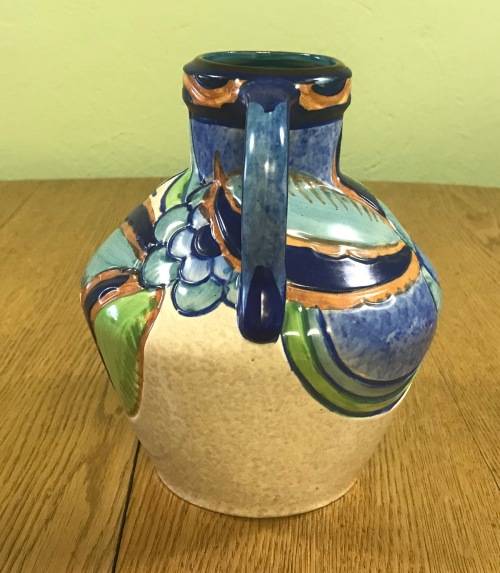 THOMAS FORESTER & SONS LIMITED SCARCE ART DECO SEVILLE VASE 1925+ PHOENIX ENGLAND EARTHENWARE LARGE!