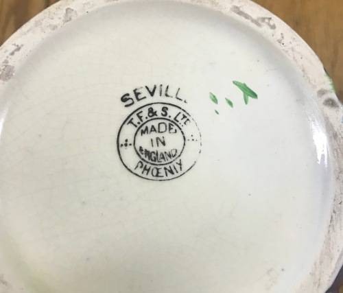 THOMAS FORESTER & SONS LIMITED SCARCE ART DECO SEVILLE VASE 1925+ PHOENIX ENGLAND EARTHENWARE LARGE!