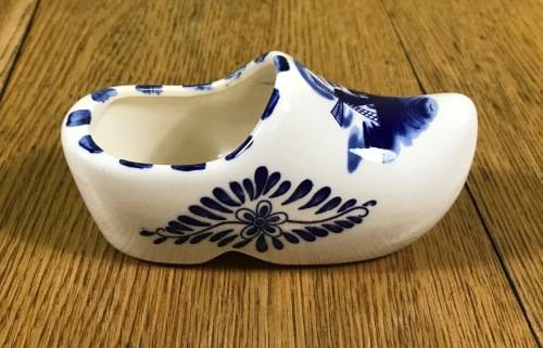 DELFT BLAUW HOLLAND SHOE CLOG x 1 BLUE and WHITE HANDPAINTED