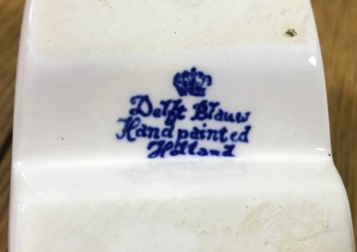 DELFT BLAUW HOLLAND SHOE CLOG x 1 BLUE and WHITE HANDPAINTED