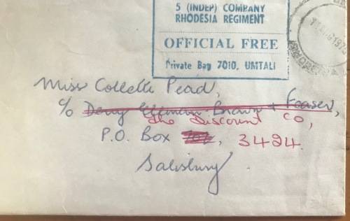 5th (INDEP) COMPhttps://wwwANY RHODESIA REGIMENT ARMY MILITARY FORCES MAIL OFFICIAL FREE UMTALI 1975