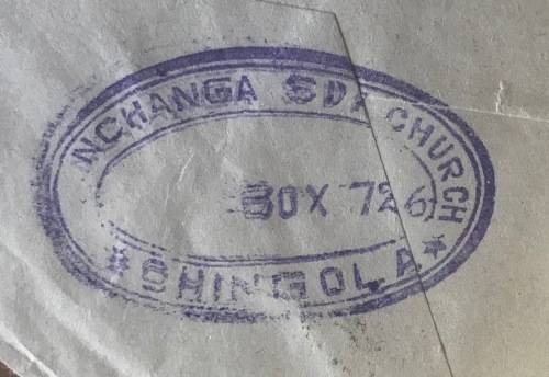 ZAMBIA COVERS x 2 1975 CHINGOLA NCHANGA SDA CHURCH 1983 WILDLIFE STRIPED POLECAT FDC ZORILLA AIRMAIL