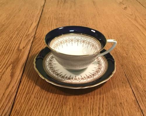 ROYAL WORCESTER ENGLAND 1 x TEA DUO - Cup and Saucer REGENCY PATTERN 1950 SCARCE! Please read notes