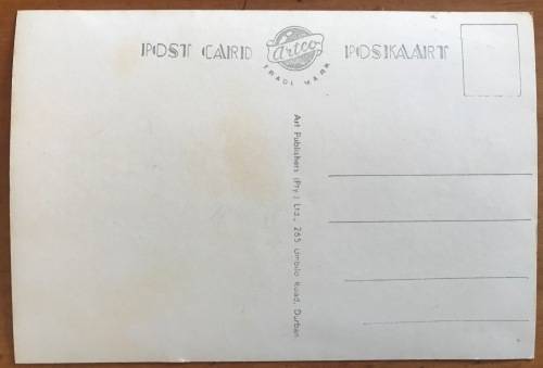 POSTCARD POST CARD POSKAART BANTU AUTHORITY COUNCIL CHAMBERS TRANSKEI STUDIO UMTATA B and W