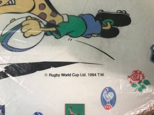 1995 WORLD CUP RUGBY SPECTATORS CUSHION NEW STILL IN WRAPPING!