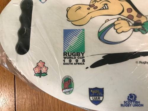1995 WORLD CUP RUGBY SPECTATORS CUSHION NEW STILL IN WRAPPING!