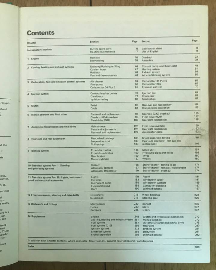 VW GOLF & SCIROCCO OWNERS WORKSHOP MANUAL 1974-78- Author HAYNES & KINCHIN - HAYNES Publishing
