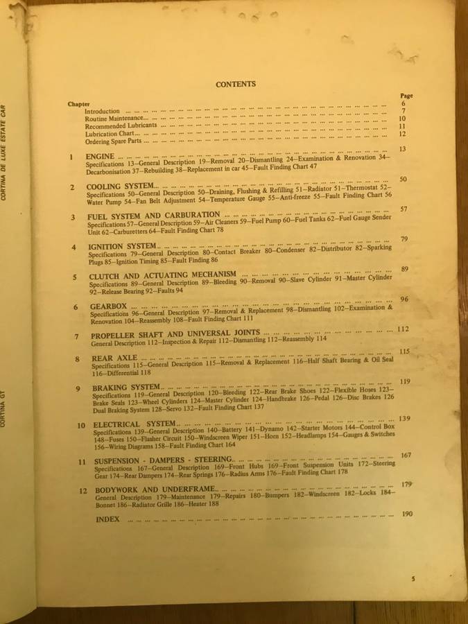 FORD CORTINA MK2 OWNERS WORKSHOP MANUAL by J.N. HAYNES