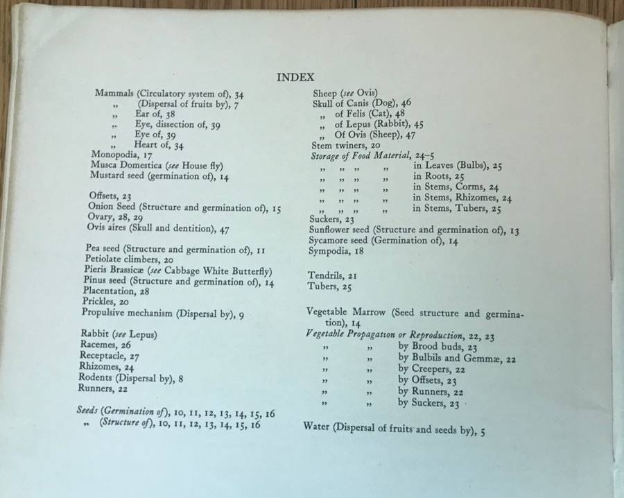 BIOLOGICAL DRAWINGS, WITH NOTES PARTS I & II - Maud Jepson, M.Sc. BOTANY & ZOOLOGY 1956/7 5TH ed.