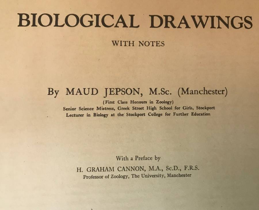 BIOLOGICAL DRAWINGS, WITH NOTES PARTS I & II - Maud Jepson, M.Sc. BOTANY & ZOOLOGY 1956/7 5TH ed.
