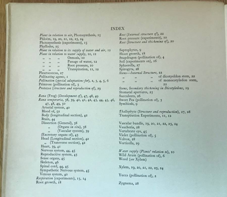 BIOLOGICAL DRAWINGS, WITH NOTES PARTS I & II - Maud Jepson, M.Sc. BOTANY & ZOOLOGY 1956/7 5TH ed.