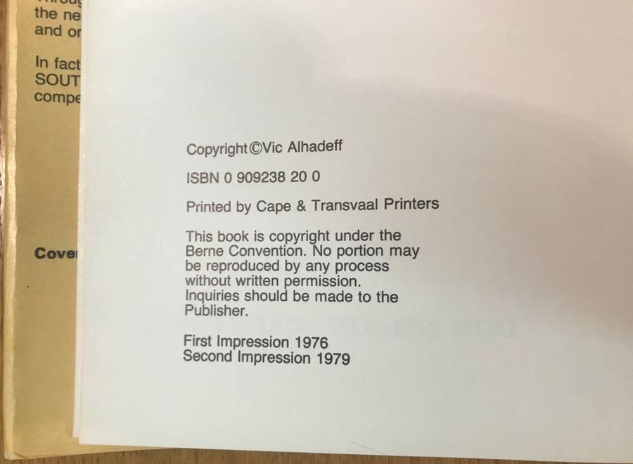 A Newspaper History of SOUTH AFRICA - VIC ALHADEFF - 1979 2nd Impression Verwoerd Transvaal