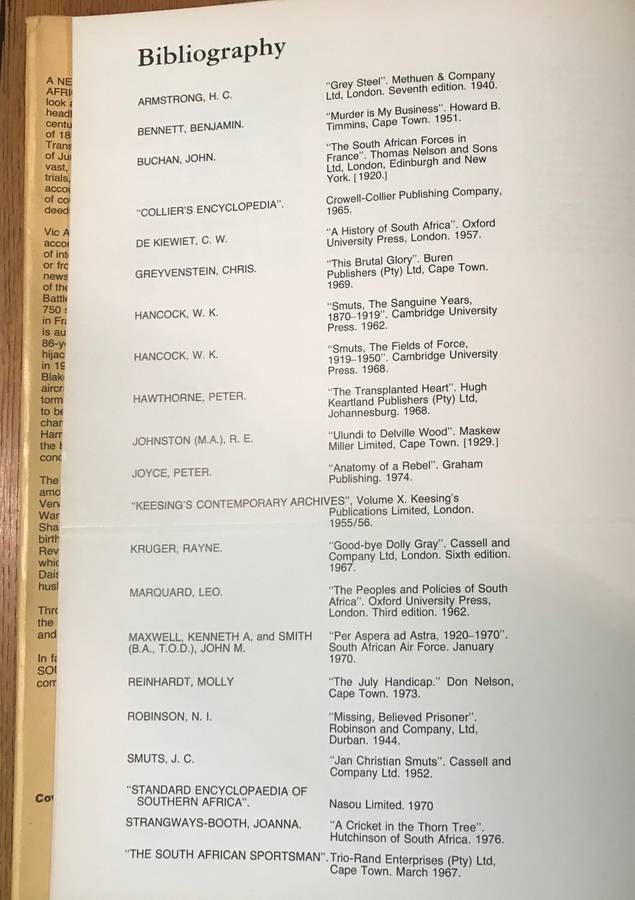 A Newspaper History of SOUTH AFRICA - VIC ALHADEFF - 1979 2nd Impression Verwoerd Transvaal