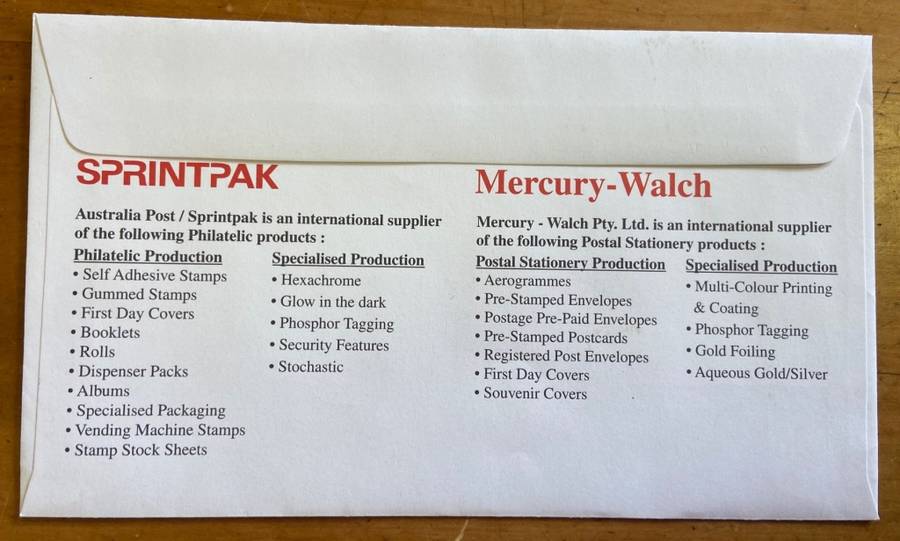 ILSAPEX 98 JOHANNESBURG COVER - SPRINTPAK & MERCURY-WALCH - PROUD SUPPORTERS - PHILATELIC PRODUCTION