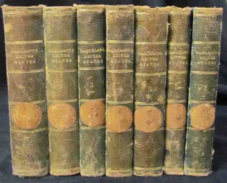 George Bancroft=The History of the United States=circa 1870's=7 VOLUMES!!!!!!!!