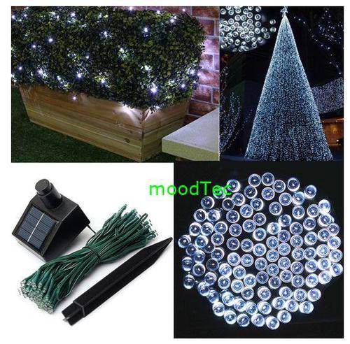 White 100 LED Solar Powered Fairy String Light Garden / Party Decor (In Stock)