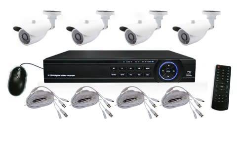 Real AHD CCTV Direct- 4 Channel cctv camera system Day/light Camera-Full Kit Perfect security System