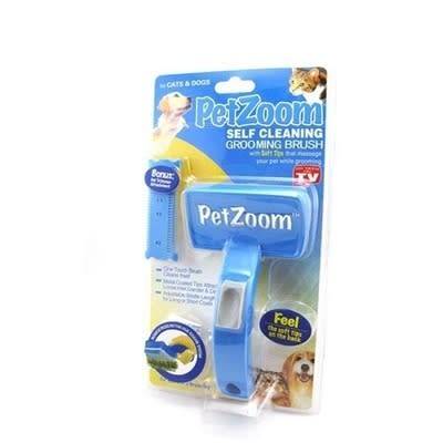 Petzoom Self Cleaning Grooming Brush
