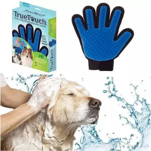 Silicone pet brush Glove True Touch Deshedding Gentle Efficient Pet Grooming Dogs Bath Pet cleaning