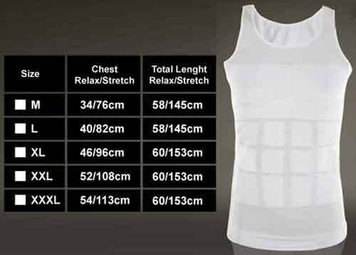 Slim 'n Lift Vest, Slimming Vest for Men - Black
