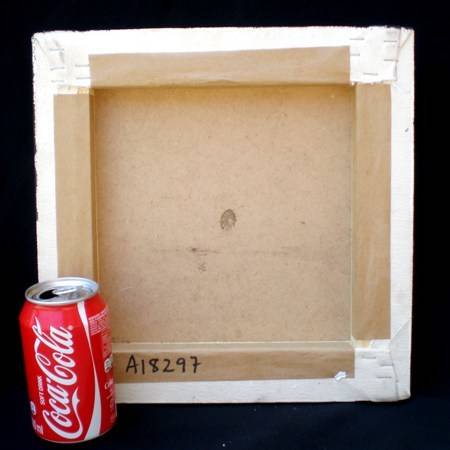 from behind and with a can of Coke