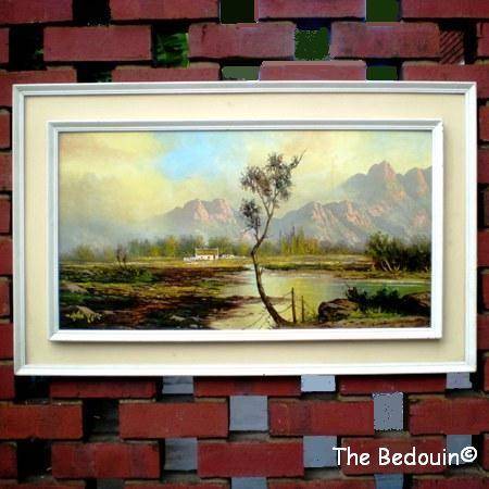 Hentie Meyer (Well known S A Artist). BOLAND MOUNTAIN SCENE. Orig Oil Painting. Framed.(c 1980)