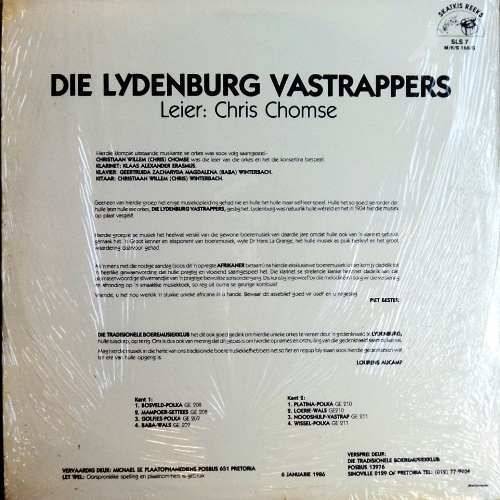 Die Lydenburg Vastrappers - OORSPRONKLIKE OPNAMES. LP (NM/NM).  Skatkis SLS 7. Boeremusiek.
