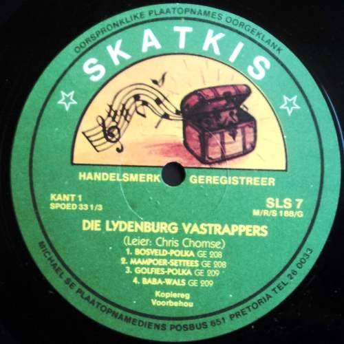 Die Lydenburg Vastrappers - OORSPRONKLIKE OPNAMES. LP (NM/NM).  Skatkis SLS 7. Boeremusiek.
