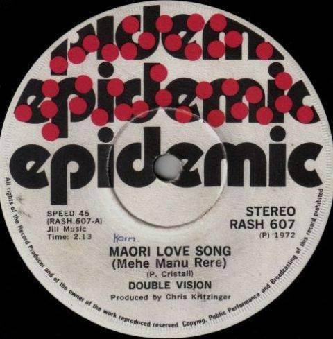 DOUBLE VISION: MAORI LOVE SONG (Mehe Manu Rere) / SUMMERTIME FEELING. 7 single record.