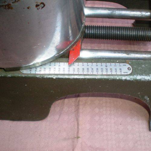 Adjustment scale.