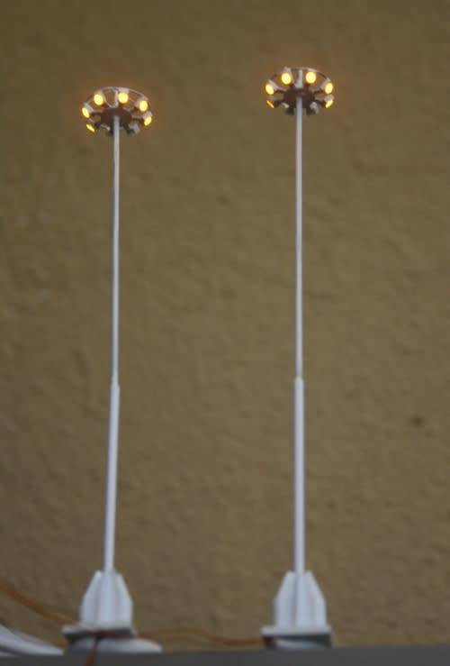HO scale yard lamps.