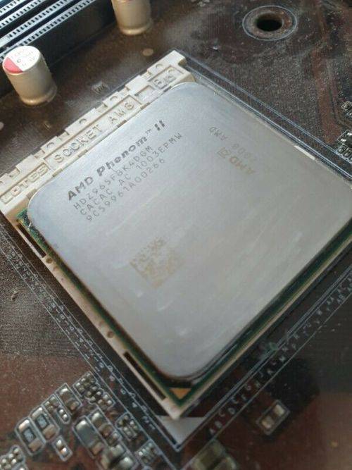 ASUS AMD socket AM3 M4A79XTD Motherboard and PhenomII Quad core processor.